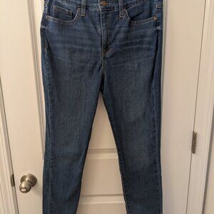 Crown and Ivy, High Rise, Skinny Denim Stretchy 5 Pocket Blue Jeans, Size 12
